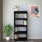 vidaXL Bücherregal/Raumteiler Schwarz 60x35x135 cm Massivholz Kiefer vidaXL Bücherregal/Raumteiler Schwarz 60x35x135 cm Massivholz Kiefer
