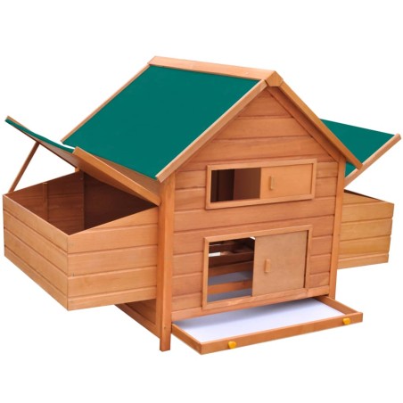 vidaXL Hühnerstall Holz 157x97x110 cm  