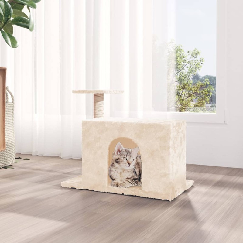 vidaXL Kratzbaum mit Sisal-Kratzsäule Creme 51 cm vidaXL Kratzbaum mit Sisal-Kratzsäule Creme 51 cm