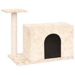 vidaXL Kratzbaum mit Sisal-Kratzsäule Creme 51 cm