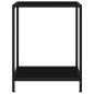 vidaXL Konsolentisch Schwarz 60x35x75 cm Hartglas vidaXL Konsolentisch Schwarz 60x35x75 cm Hartglas