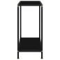 vidaXL Konsolentisch Schwarz 60x35x75 cm Hartglas vidaXL Konsolentisch Schwarz 60x35x75 cm Hartglas