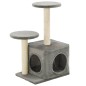 vidaXL Katzenbaum mit Sisal-Kratzsäulen 60 cm Grau vidaXL Katzenbaum mit Sisal-Kratzsäulen 60 cm Grau