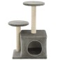 vidaXL Katzenbaum mit Sisal-Kratzsäulen 60 cm Grau vidaXL Katzenbaum mit Sisal-Kratzsäulen 60 cm Grau