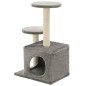 vidaXL Katzenbaum mit Sisal-Kratzsäulen 60 cm Grau vidaXL Katzenbaum mit Sisal-Kratzsäulen 60 cm Grau