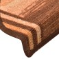 vidaXL Treppenmatten Selbstklebend 15 Stk. Braun 65x21x4 cm vidaXL Treppenmatten Selbstklebend 15 Stk. Braun 65x21x4 cm