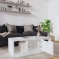 vidaXL Couchtisch Weiß 102x50x36 cm Holzwerkstoff