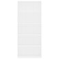 vidaXL Bücherregal 5 Fächer Weiß 80x30x189 cm Holzwerkstoff vidaXL Bücherregal 5 Fächer Weiß 80x30x189 cm Holzwerkstoff