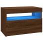 vidaXL TV-Schränke 2Stk mit LED-Leuchten Braun Eichen-Optik 60x35x40cm vidaXL TV-Schränke 2Stk mit LED-Leuchten Braun Eichen-Optik 60x35x40cm