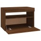 vidaXL TV-Schränke 2Stk mit LED-Leuchten Braun Eichen-Optik 60x35x40cm vidaXL TV-Schränke 2Stk mit LED-Leuchten Braun Eichen-Optik 60x35x40cm