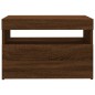vidaXL TV-Schränke 2Stk mit LED-Leuchten Braun Eichen-Optik 60x35x40cm vidaXL TV-Schränke 2Stk mit LED-Leuchten Braun Eichen-Optik 60x35x40cm