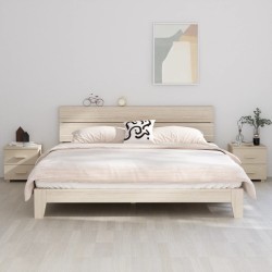 vidaXL Nachttische HAMAR 2 Stk. Honigbraun 40x35x44,5 cm Massivholz