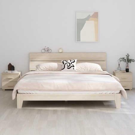 vidaXL Nachttische HAMAR 2 Stk. Honigbraun 40x35x44,5 cm Massivholz