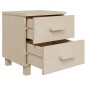 vidaXL Nachttische HAMAR 2 Stk. Honigbraun 40x35x44,5 cm Massivholz vidaXL Nachttische HAMAR 2 Stk. Honigbraun 40x35x44,5 cm Massivholz