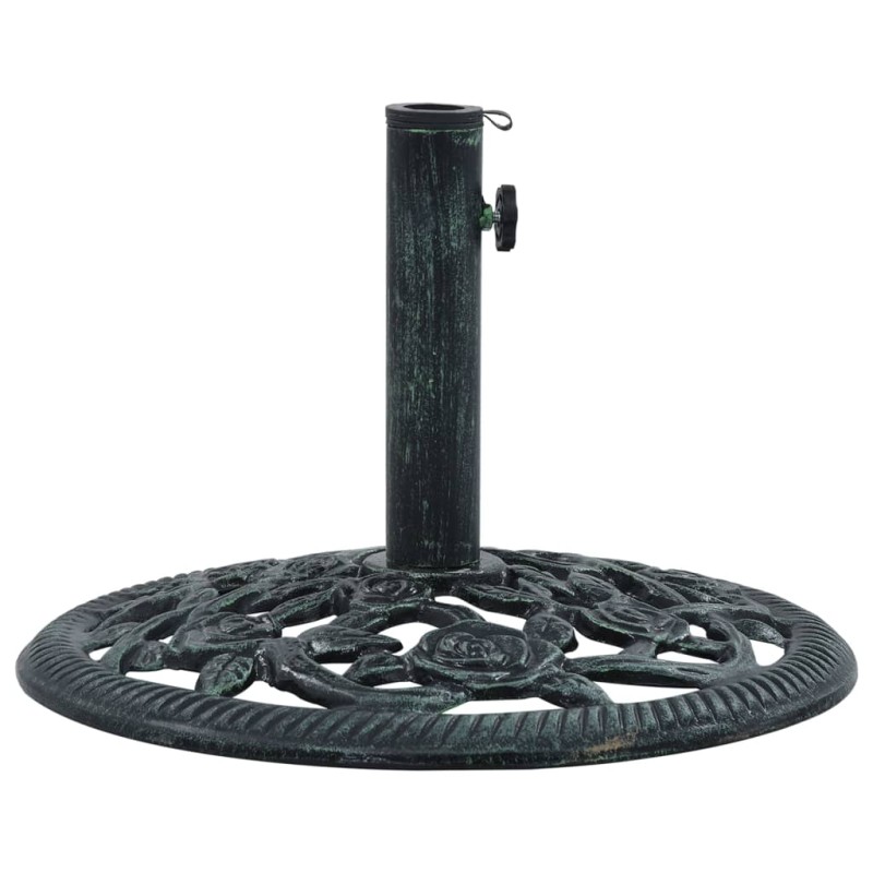vidaXL Sonnenschirmständer Grün 9 kg 40 cm Gusseisen vidaXL Sonnenschirmständer Grün 9 kg 40 cm Gusseisen