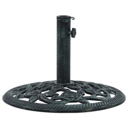 vidaXL Sonnenschirmständer Grün 9 kg 40 cm Gusseisen