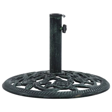 vidaXL Sonnenschirmständer Grün 9 kg 40 cm Gusseisen