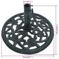 vidaXL Sonnenschirmständer Grün 9 kg 40 cm Gusseisen vidaXL Sonnenschirmständer Grün 9 kg 40 cm Gusseisen