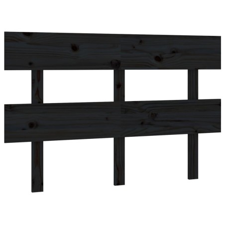 vidaXL Kopfteil Schwarz 144x3x81 cm Massivholz Kiefer