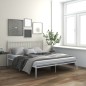 vidaXL Bett Weiß Metall 140x200 cm vidaXL Bett Weiß Metall 140x200 cm