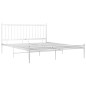 vidaXL Bett Weiß Metall 140x200 cm vidaXL Bett Weiß Metall 140x200 cm