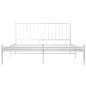 vidaXL Bett Weiß Metall 140x200 cm vidaXL Bett Weiß Metall 140x200 cm