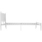 vidaXL Bett Weiß Metall 140x200 cm vidaXL Bett Weiß Metall 140x200 cm