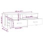 vidaXL TV-Schrank HAMAR Dunkelgrau 106x40x40 cm Massivholz Kiefer vidaXL TV-Schrank HAMAR Dunkelgrau 106x40x40 cm Massivholz Kiefer