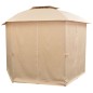 vidaXL Gartenpavillon mit Vorhängen Hexagonal 360x265 cm vidaXL Gartenpavillon mit Vorhängen Hexagonal 360x265 cm