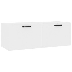 vidaXL Wandschrank Hochglanz-Weiß 100x36,5x35 cm Holzwerkstoff