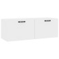 vidaXL Wandschrank Hochglanz-Weiß 100x36,5x35 cm Holzwerkstoff vidaXL Wandschrank Hochglanz-Weiß 100x36,5x35 cm Holzwerkstoff