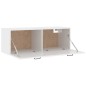 vidaXL Wandschrank Hochglanz-Weiß 100x36,5x35 cm Holzwerkstoff vidaXL Wandschrank Hochglanz-Weiß 100x36,5x35 cm Holzwerkstoff