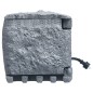 vidaXL Gartensteckdose 4-fach Wasserdicht Polyharz Grau vidaXL Gartensteckdose 4-fach Wasserdicht Polyharz Grau