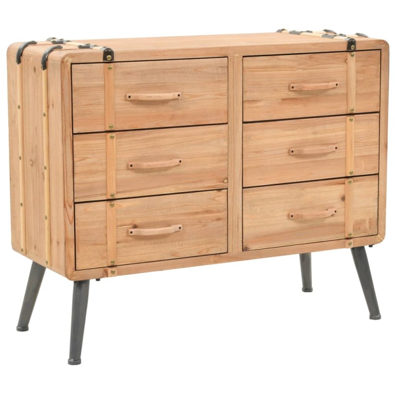 vidaXL Schubladenschrank Tannenholz Massiv 91 × 35 × 73 cm vidaXL Schubladenschrank Tannenholz Massiv 91 × 35 × 73 cm