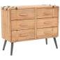 vidaXL Schubladenschrank Tannenholz Massiv 91 × 35 × 73 cm vidaXL Schubladenschrank Tannenholz Massiv 91 × 35 × 73 cm