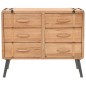 vidaXL Schubladenschrank Tannenholz Massiv 91 × 35 × 73 cm vidaXL Schubladenschrank Tannenholz Massiv 91 × 35 × 73 cm