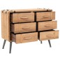 vidaXL Schubladenschrank Tannenholz Massiv 91 × 35 × 73 cm vidaXL Schubladenschrank Tannenholz Massiv 91 × 35 × 73 cm