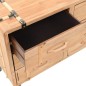 vidaXL Schubladenschrank Tannenholz Massiv 91 × 35 × 73 cm vidaXL Schubladenschrank Tannenholz Massiv 91 × 35 × 73 cm