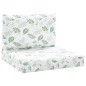 Palettenkissen 2 Stk. Blattmuster Oxford-Gewebe Palettenkissen 2 Stk. Blattmuster Oxford-Gewebe