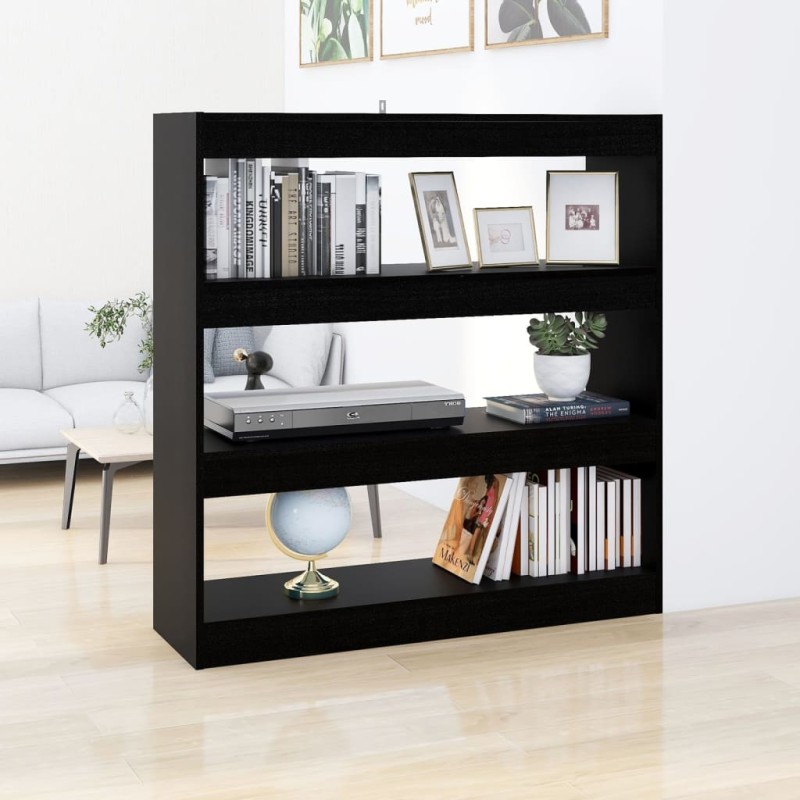 vidaXL Bücherregal/Raumteiler Schwarz 100x30x103 cm vidaXL Bücherregal/Raumteiler Schwarz 100x30x103 cm