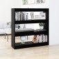 vidaXL Bücherregal/Raumteiler Schwarz 100x30x103 cm vidaXL Bücherregal/Raumteiler Schwarz 100x30x103 cm