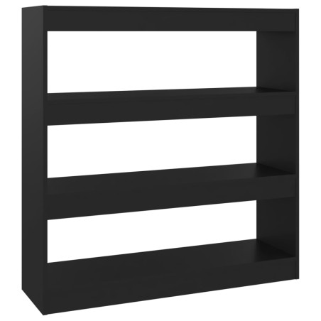 vidaXL Bücherregal/Raumteiler Schwarz 100x30x103 cm