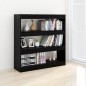 vidaXL Bücherregal/Raumteiler Schwarz 100x30x103 cm vidaXL Bücherregal/Raumteiler Schwarz 100x30x103 cm