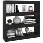 vidaXL Bücherregal/Raumteiler Schwarz 100x30x103 cm vidaXL Bücherregal/Raumteiler Schwarz 100x30x103 cm