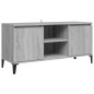 vidaXL TV-Schrank mit Metallbeinen Grau Sonoma 103,5x35x50 cm vidaXL TV-Schrank mit Metallbeinen Grau Sonoma 103,5x35x50 cm