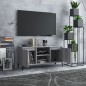 vidaXL TV-Schrank mit Metallbeinen Grau Sonoma 103,5x35x50 cm vidaXL TV-Schrank mit Metallbeinen Grau Sonoma 103,5x35x50 cm