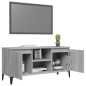 vidaXL TV-Schrank mit Metallbeinen Grau Sonoma 103,5x35x50 cm vidaXL TV-Schrank mit Metallbeinen Grau Sonoma 103,5x35x50 cm