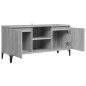vidaXL TV-Schrank mit Metallbeinen Grau Sonoma 103,5x35x50 cm vidaXL TV-Schrank mit Metallbeinen Grau Sonoma 103,5x35x50 cm