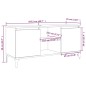 vidaXL TV-Schrank mit Metallbeinen Grau Sonoma 103,5x35x50 cm vidaXL TV-Schrank mit Metallbeinen Grau Sonoma 103,5x35x50 cm