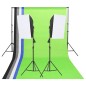 vidaXL Fotostudio-Beleuchtung-Set mit Hintergründen und Softboxen vidaXL Fotostudio-Beleuchtung-Set mit Hintergründen und Softboxen